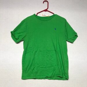 Polo Ralph Lauren Boys Green Short Sleeve Pony Logo T-Shirt XL 18-20